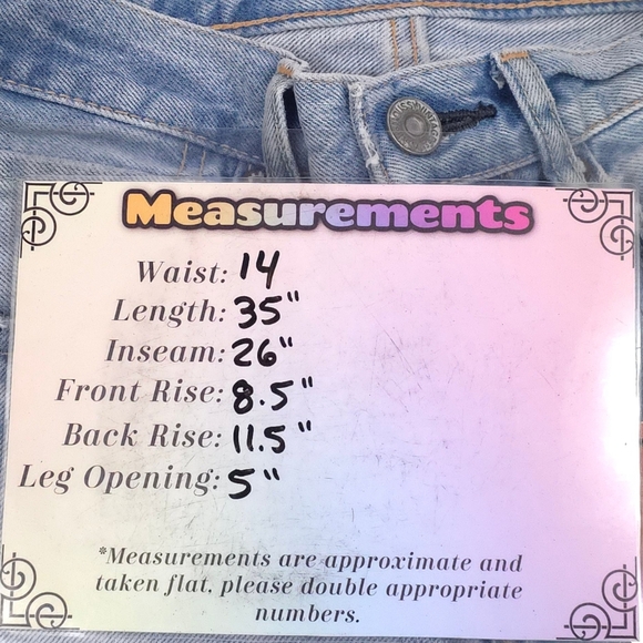 Moussy Vintage May Tapered Jeans Distressed Light Blue Streetwear Casual - Picture 11 of 11